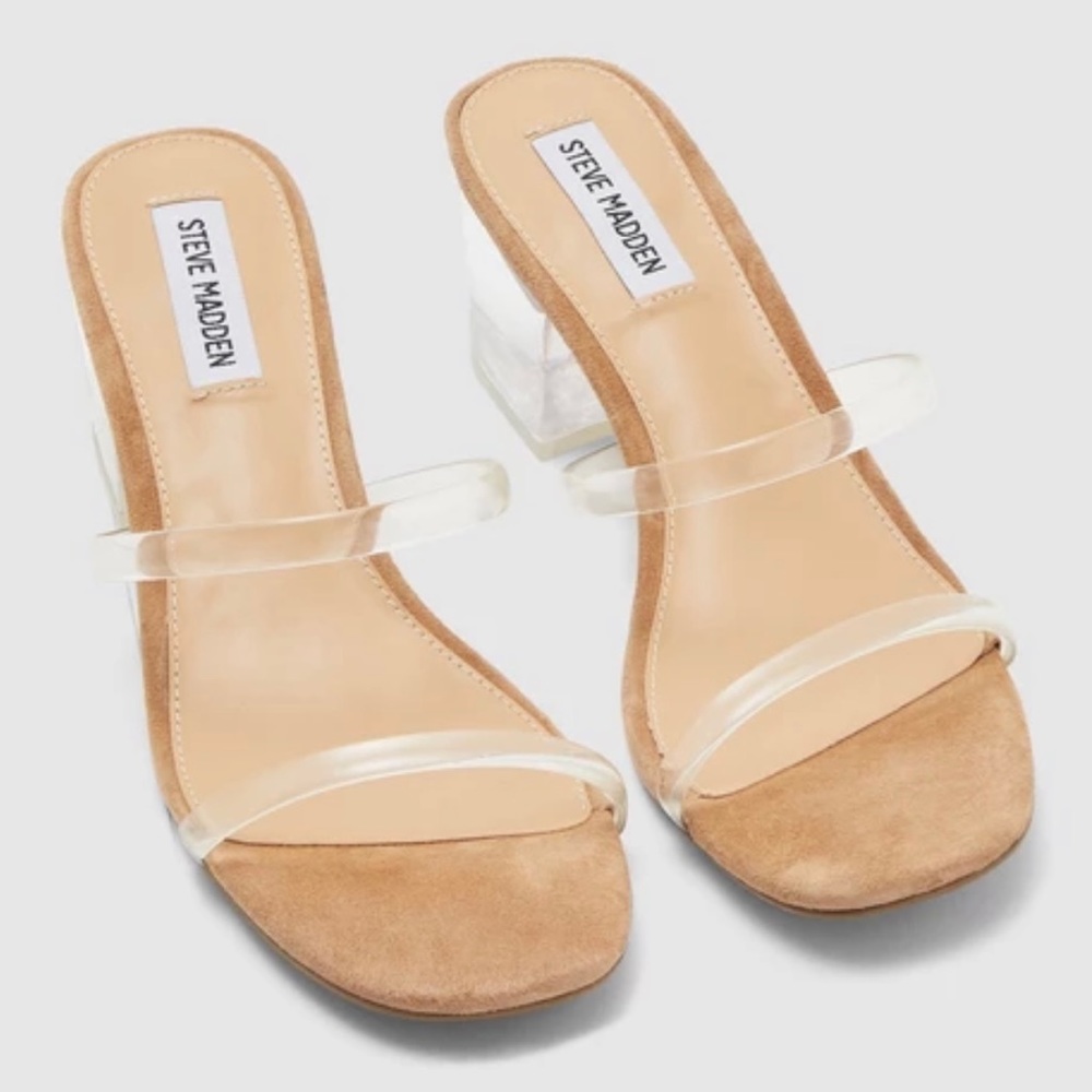 Double strap nude sandal